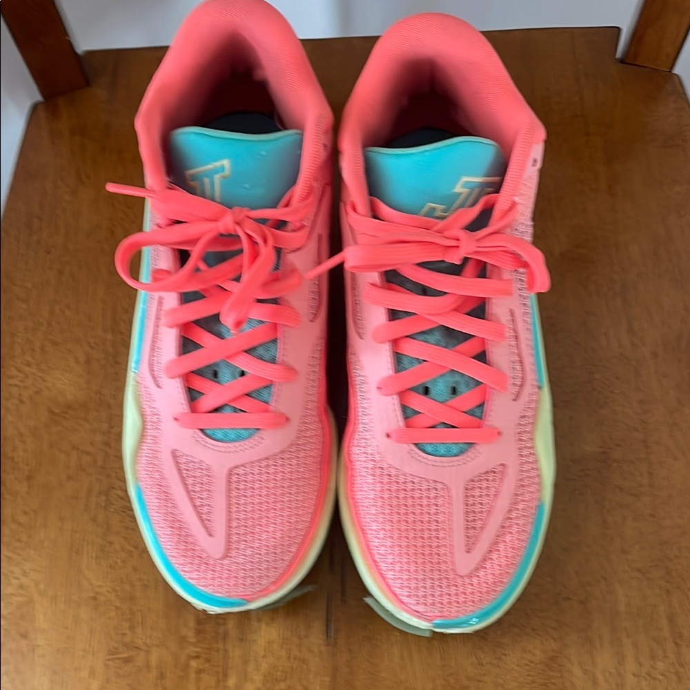 Nike Pink and Blue Athletic Shoes with Breathable Mesh